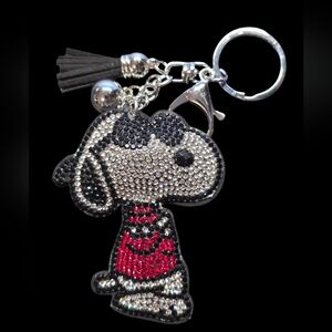 Snoopy Bag Charm Keychain with Tassel